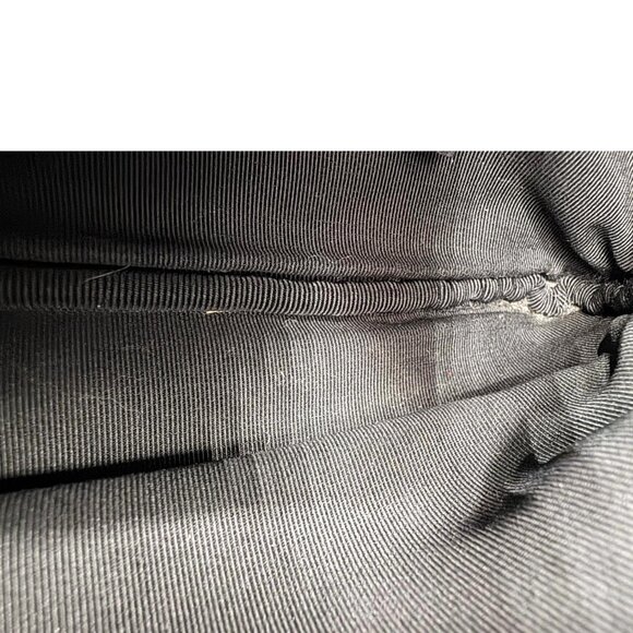 Chanel O Clutch Chevron Leather Clutch Bag Black - Picture 13 of 14